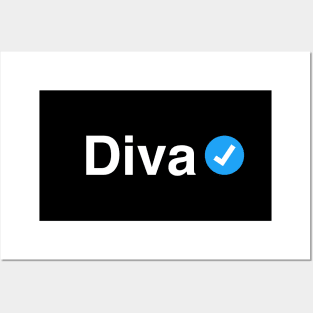 Verified Diva - Funny Gift for Queens, Women and Girls Posters and Art